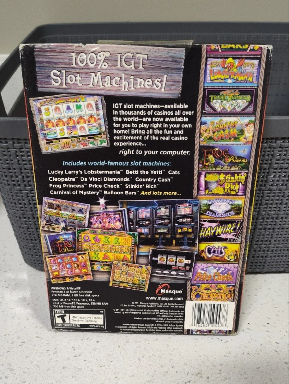 IGT Slots Lucky Larry's Lobstermania PC Game CD